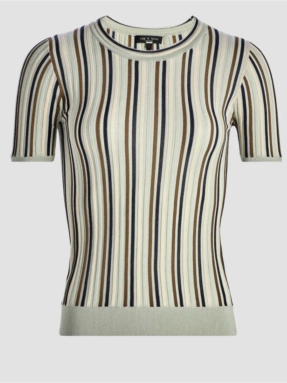 Rag and bone Victoria striped short sleeve sweater